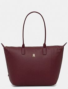 Torebka shopperka Tommy Hilfiger  bordowy AW0AW17705