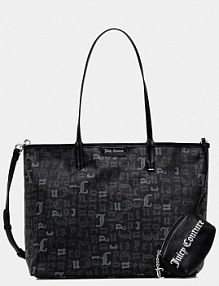 Torebka shopperka Juicy Couture  czarna BIJJN9002WXS
