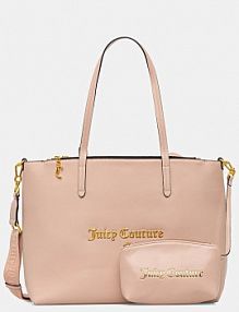 Torebka shopperka Juicy Couture  różowa BIJLX9003WPJ