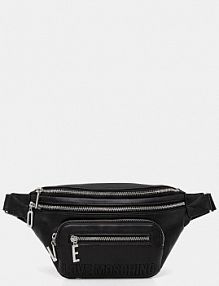 Saszetka nerka Love Moschino  czarna damska JC4347PP0NKA0