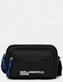 Saszetka nerka Karl Lagerfeld Jeans  czarna damska A3M30247