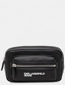 Saszetka nerka Karl Lagerfeld Jeans  czarna damska A4M30317