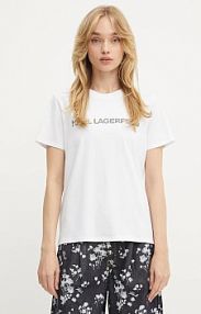 T-shirt Karl Lagerfeld  biały damski A3W17102