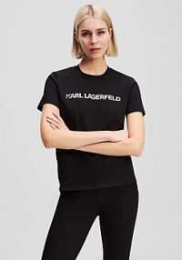 T-shirt Karl Lagerfeld  czarny damski A3W17102