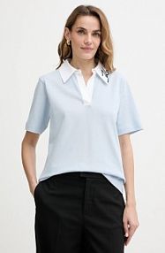 T-shirt Karl Lagerfeld  niebieski damski A3W17113