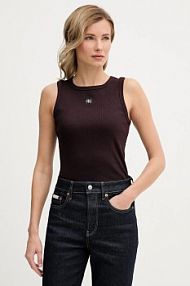 Top Calvin Klein Jeans  brązowy damski LV047C201G
