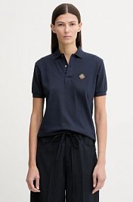 Koszulka polo Bally  granatowa damska WJE04R