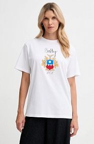 T-shirt Bally  biały damski WJE087