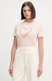 T-shirt Guess  pomarańczowy damski V5BI13.J1314