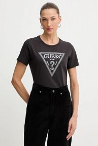 T-shirt Guess  brązowy damski W5BI18.I3Z14