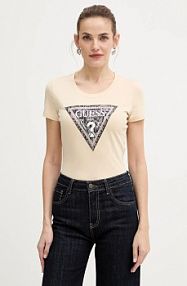 T-shirt Guess  beżowy damski W5BI15.J1314