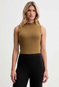 Kamizelka Calvin Klein  brązowa damska LV044D316G