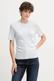 T-shirt Calvin Klein Jeans  fioletowy damski LV047D211G