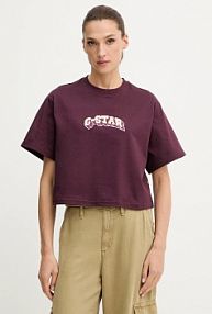 T-shirt G-Star  fioletowy damski D26921.C336