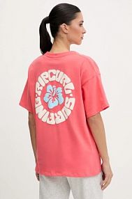 T-shirt Rip Curl  różowy damski 0L1WTE