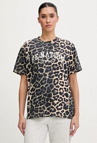 T-shirt P.E Nation  brązowy damski 253T108.MULTI