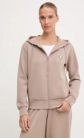 Bluza rozpinana Guess  beżowa damska V4YQ06.KCAY2