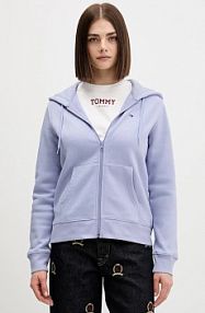 Bluza rozpinana Tommy Jeans  fioletowa damska DW0DW19729