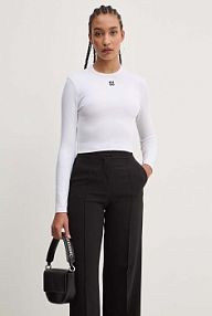 Longsleeve HUGO  biały damski 50518378