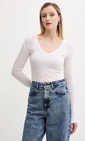 Longsleeve American vintage  biały damski MAS02DH24