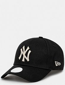 Czapka z daszkiem new era  czarna damska 60364306