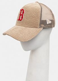 Czapka z daszkiem new era  beżowa damska 60565522