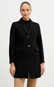 Płaszcz Sisley  czarny damski 2JJYLN04N