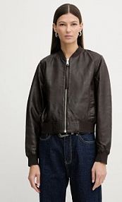 Kurtka skórzana AllSaints  czerwona damska W072LB