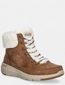 Botki Skechers  brązowe damskie 144202