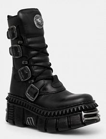 Botki New Rock  czarne damskie M.WALL373.S10