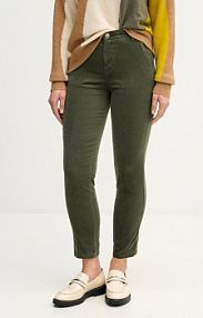 Spodnie eleganckie United Colors of Benetton  zielone damskie 4MIQDF07W