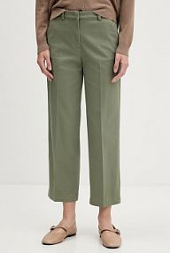 Spodnie eleganckie Sisley  zielone damskie 4K2ZLF03V