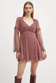 Sukienka Weekend Max Mara  bordowy 2425226013600