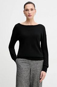 Sweter Sisley  czarny damski 11BAM1A48