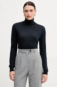 Sweter Sisley  granatowy damski 11BAM201C