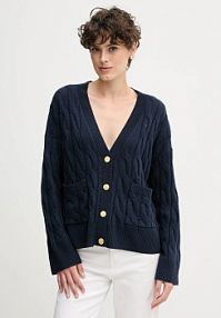 Kardigan Tommy Hilfiger  granatowy WW0WW43089