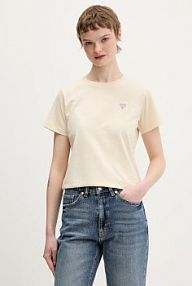 T-shirt Guess Jeans  beżowy damski W4YI10.J1314