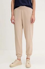 Spodnie dresowe HUGO  beżowe damskie 50490578