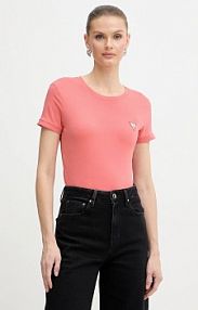 T-shirt Guess  różowy damski W2YI44.J1314