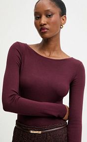 Longsleeve Answear.LAB  bordowy damski dv.hit.sng.ta