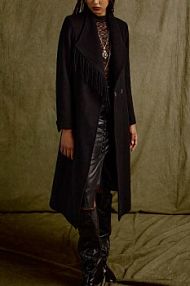 Płaszcz Answear.LAB  czarny damski WA25-KPD012