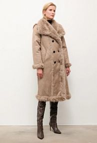 Płaszcz Answear.LAB  brązowy damski WA25-KPD017