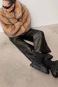 Śniegowce Answear.LAB  czarne damskie WA25-OBD016