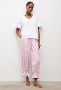 Piżama Answear.LAB  różowa damska WA25-PJD018