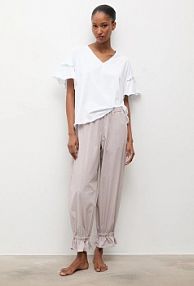 Piżama Answear.LAB  beżowa damska WA25-PJD018