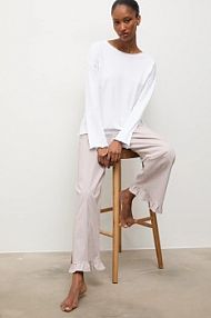 Piżama Answear.LAB  beżowa damska WA25-PJD019