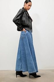 Spódnica jeansowa Answear.LAB  niebieska 40661S5.TOS