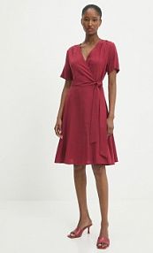 Sukienka Answear.LAB  różowa W25.25.FLK