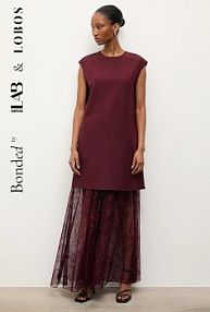 Sukienka Answear.LAB  bordowy 225024082.tok