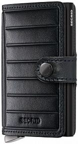 Portfel Secrid  czarny damski MEl.Emboss.Li